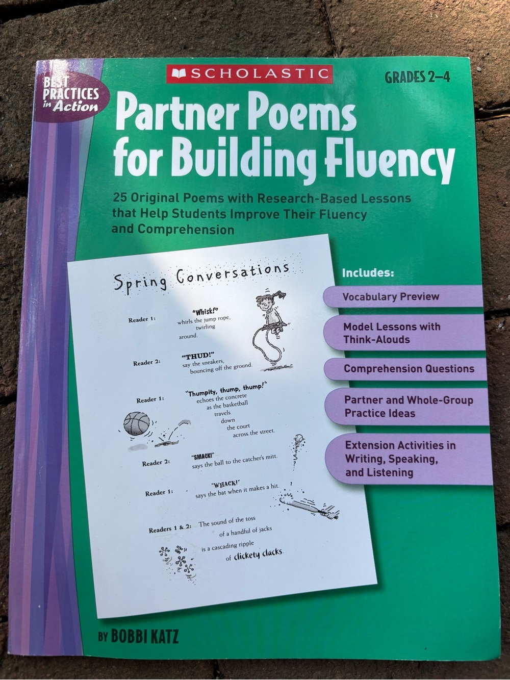 Scholastic Partner Poems for Building Fluency - Teal & Purple Accents